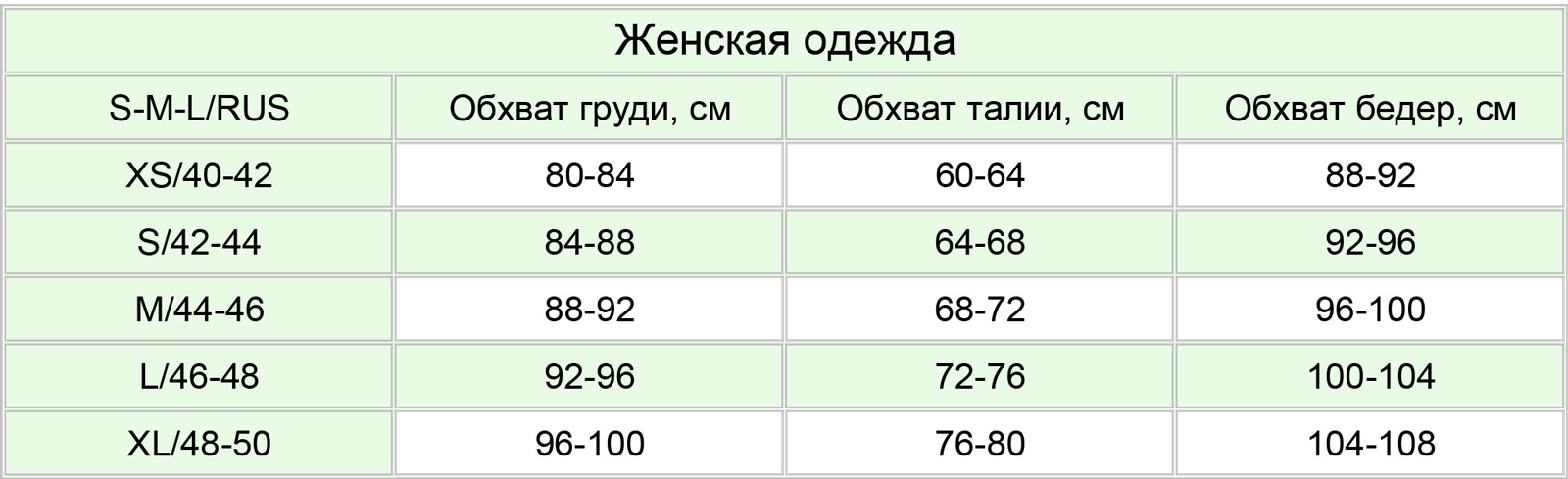 SL-ARTMON размерная сетка